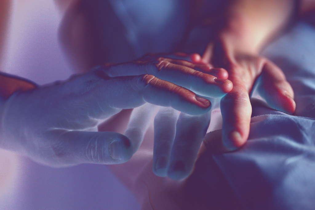 Gentle Reiki and chakra system as hands channel calming energy to restore balance and emotional peace
